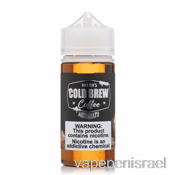 חד פעמי Vape Israel Macchiato - Nitros Cold Brew - 100 מ"ל 3 מ"ג